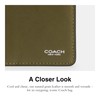 Coach Men's Card Wallet in Natural Grain Leather, Olive