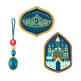 Step by Step Magic Mags 3 Piece Magic Castle 2 Magnet Appliques + 1 Charm for Girls School Bag or Preschool Backpack, Magic Castle - Green-Blue, Rucksack