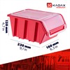 KADAX Stacking Box with Lid, Storage Box Made of PP