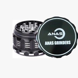 ANAS Herb Grinder|4 Pieces 2.5 Inches Spice Grinder with Magnetic Top Herbs Catc