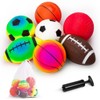 INPODAK 7pcs Balls for Toddlers 1-3, Rainbow Balls, 5 Inches