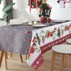 Reusable Christmas Tablecloth 5 X 6 FT Rectangle Table Cover