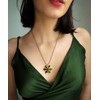 Confede Anastasia Necklace-Lost Princess Inspired Together In Paris Emerald Stone