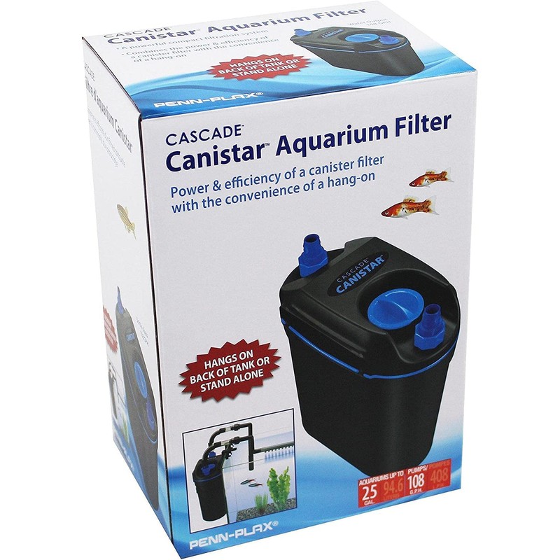 Penn-Plax Cascade Canistar Hang-On Canister Aquarium Filter – Great for