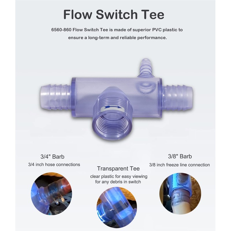 6560-860 Flow Switch for Sundance Spas and for Jacuzzi Hot