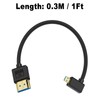 Poyiccot 8K L Type Micro HDMI to HDMI Adapter Cable,