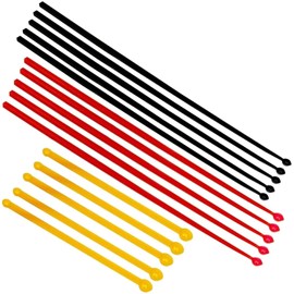 Set of 5 Micro Dosing Spoons, mg Measuring Spoons, Micro SCOOP (Black, Red, Orange, 5 Measuring Spoons each), Anti-Static, BPA-Free - for Precise Dosing of Smallest Quantities of Powder Products