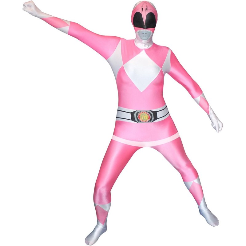 Morphsuits Men's Power Rangers Morphsuit, Pink, Medium