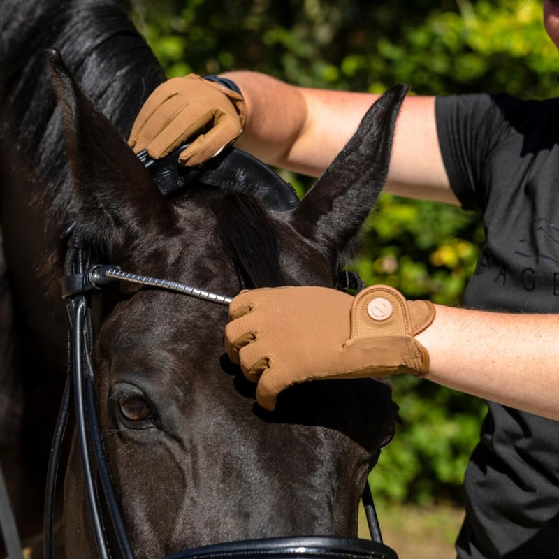 eGlove - eQUEST GripPro X-LITE Horse Riding Gloves - Lightweight,
