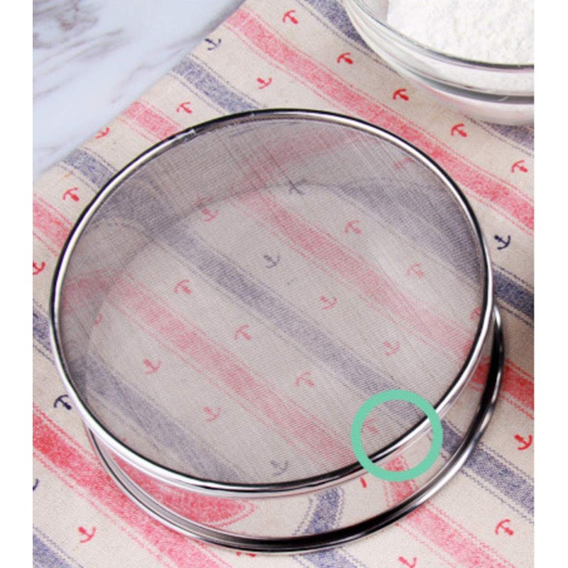 HNJZX Stainless Steel Back Grater Flour Sifter Sugar Powder Sieve