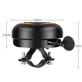 ZARADU Children's Bicycle Bell - Bicycle Bell Loud - Clear Ringtone for Adults or Children's Bikes - Bicycle Bell for Handlebars, for MTB Mountain Bike, Road Bike and Scooter, 21-23 mm Handlebar