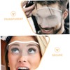 Healvian 50pcs Transparent Hair Cutting Masks for Hairdressers Unbreakable Forehead