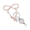 Flower Ring Carabiner (with reel), Ribbon, GKH0010-PG (Pink Gold)