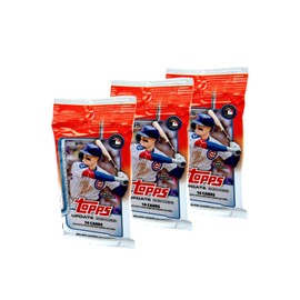 2025 Topps Updates Baseball Trading Cards 3 Retail Packs, 14 Cards per Pack, Look for Rookie Cards!