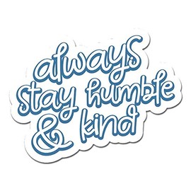 MightySkins Humble and Kind Peel and Stick Art Removable Cute Stylish Funny Cartoon Dorm Room Decor Vinyl Wall Decals Sticker, 36" On Its Longest Side