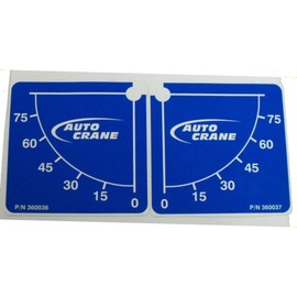 Auto Crane 360036 & 360037, Boom Angle Decal Set - Various Models