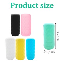 6 Pack Silicone Travel Bottle Covers,Must-Have Travel Essentials,Stretchable & Leakproof Protectors for Toiletries,Fits Shampoo/Body Wash Bottles,Unisex for Men & Women,Ideal for Travel,Camping,Gym