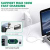 DuHeSin - Adaptador magnético USB C, paquete de 2 adaptadores