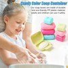 RETON 4 Pcs Travel Soap Container, Portable Soap Holder Dish,