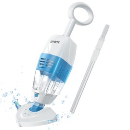 （2024 NEW）WYBOT Pool Vacuum with Telescopic Alum Pole, Rechargeable Handheld Hot Tub Vacuum Cleaner, Replaceable Chassis, 60-Mins, Mesh Iron Filter, Enhanced Suction, Ideal for Above Ground Spa Pools