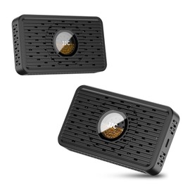 JJC Reusable Desiccant Silica Gel Canister, Portable Moisture Absorber Dehumidifier with Type-C Port for Easy Reactivation (Orange to Green) Fits Camera Lens Electronics Toolboxes Closet, 2 Pack