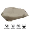 NLQR Front Driver Side Bottom Replacement Seat Cover Tan Microfiber