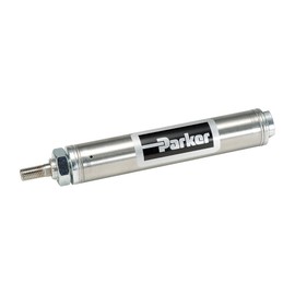 Parker 0.88NSR02.00 7/8" Bore Diameter with 2" Stroke Stainless Steel, Nose Mounted Air Cylinder