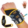 BINYATOOLS Magnetic Wristband for Tools Magnet Screw Holder Wrist Support
