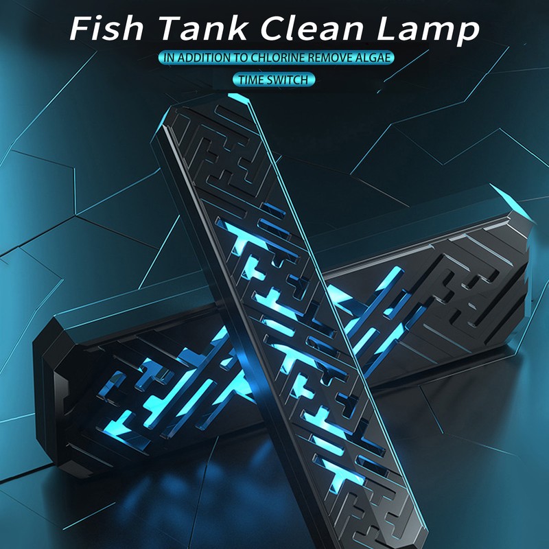 Aquarium Clean Light Timing Submersible UVC Water Clean Lamp for