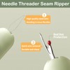 Wbgraceful 2 in 1 Automatic Needle Threader Seam Ripper -