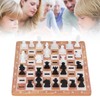Wooden Chess Game Children Adult Portable Funny Folding Chess Board
