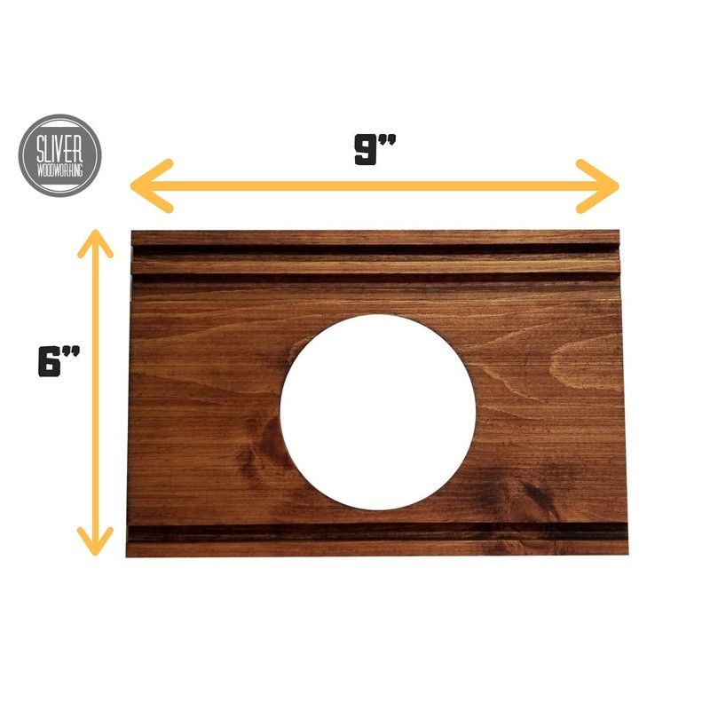 Nest Thermostat Decorative Wall Plate Honey Stain