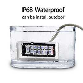 HFeng Door Access Control System Kit IP68 RFID Keypad Waterproof Outdoor + 180KG/320lbs Electromagnetic Electric Magnetic Lock + DC12V 3A Power Supply + 10pcs Keyfobs Tags Door Entry System