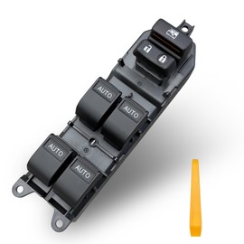 BELGEMAY 84820-0C030 White LED 4-Door Auto Power Window Switch with Backlit Buttons for 2007-2021 Toyota Tundra & Sequoia | Plug & Play Direct Replacement Suitable for 1794 Edition, Limited, Platinum.