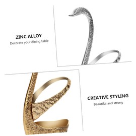 Ciieeo 2Pcs Cutlery Organizer Elegant Metal Forks Stand for Kitchen Dining Table Storage Classy Home Decoration