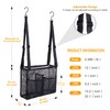 Hanging Mesh Shower Caddy College with Hooks, Bath Baskets Organizer