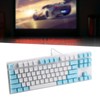 87 Keys Computer Keyboard Mixed Light Mechanical Computer Peripherals for