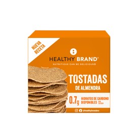 HEALTHY BRAND | Tostadas Keto 100g | Sin Gluten | Sin Lácteos | Saludable | Ingredientes Reales Low Carb CAJA INDIVIDUAL