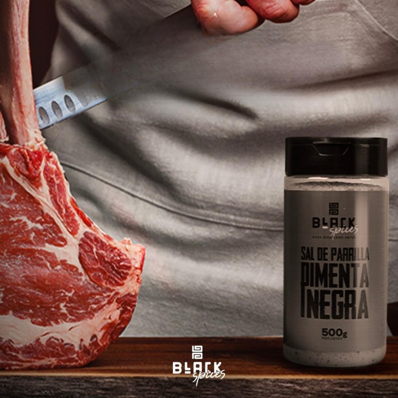 Black Spices Black Pepper Parrilla Salt - Perfect Blend for