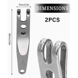 IPNSDON One Pair Key Ring Keychain Stainless Steel Bag Clip Tactical Multipurpose Clip Key Bag Clip Key Bag Clip Hanging Keychain