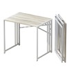 Lutown-Teen Small Folding Desk 32 inch, No Assembly Required Small