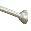 Moen Brushed Nickel 5-Foot Curved Fixed Mount Shower Curtain Rod