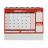 2026 Desktop Calendar Freestanding Flip Month to View Spiral Bound