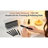 Nail File 12pcs Professional Double Sided 100/180 Grit Nail Files