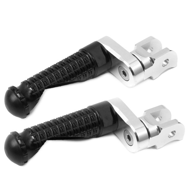 FireRiderWorld MPRO 1 inch Riser Black Front Foot Pegs For
