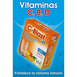 Vitamina C, Vitamina D, Complejo B, Zinc y Antioxidantes Polvo Efervescente Sabor Naranja (caja con 10 sobres)
