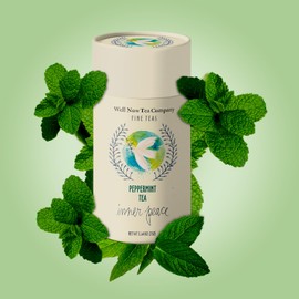 Well Now Tea Company Well Now Tea Company Peppermint Tea Natural Herbal Tea Bags Caffein Free Organic Ceylon Teas Rich Antioxidants Belly Comfort Bedtime Sleep Tea Non-GMO Immunity Tea For Women 50 Tea Bags Pack of 1