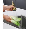 HEISOK Kitchen Faucet Head Replacement, 3-Function Pull Down Faucet Spray