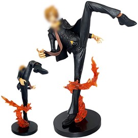 MIFKLMV Anime One Pie-ce Sanji Model, One Pie-ce Themed Anime Model, Super Collection of Anime Characters Sanji Statue, Action Figure Collection, Suitable for Desktop Decorations - 25.5cmB