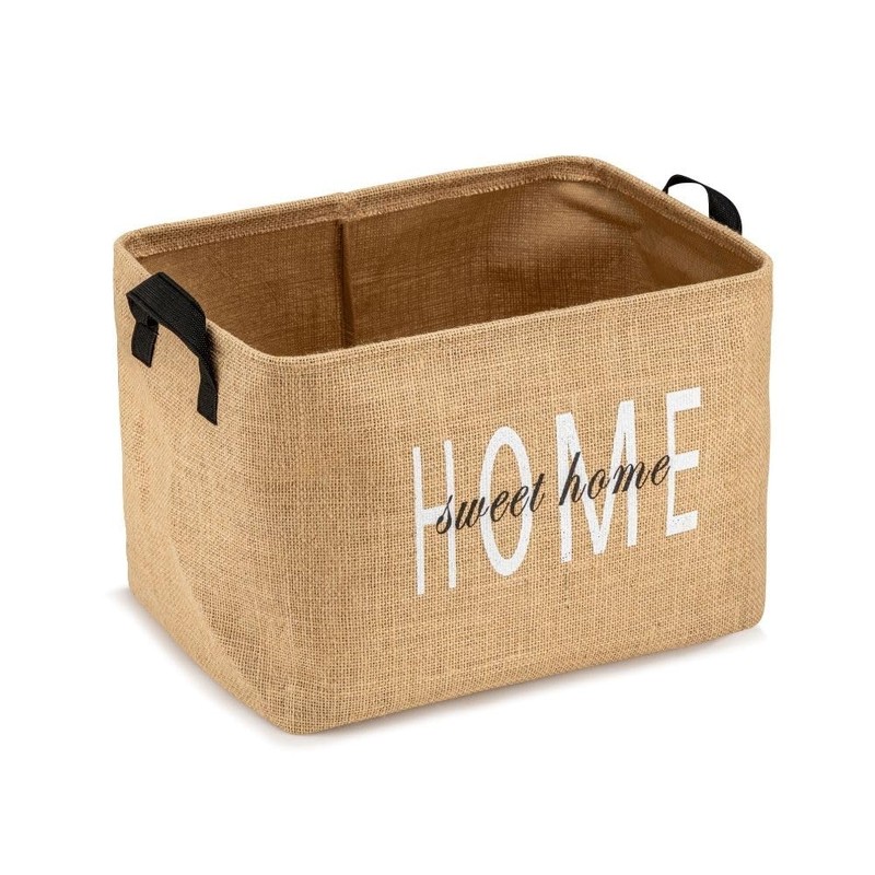 PRENDİ HOME S2-102 Set of 2 Foldable Jute Storage Baskets